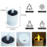 SOLAGLOW 6-Delige Solar LED Theelichtjes-Leuchtezauber
