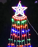 LumiCascade Catena luminosa a cascata con stelle LED – 350 LED