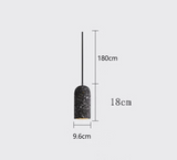 CementoLux – Lampada a sospensione in cemento artigianale con LED