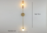 LustraVogue Aura – Applique murale de luxe moderne avec abat-jour en verre