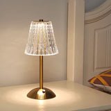 Goldene Kristall-Tischlampe-Leuchtezauber