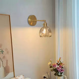 Retro-Blumenknospen-Tulpenglas-Wandlampe-Leuchtezauber