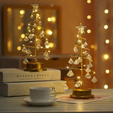 Kristall-Tischlampe in Form eines bezaubernden Weihnachtsbaums-Leuchtezauber
