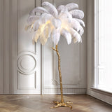 Nordic Ostrich Feathers Stehleuchte-Leuchtezauber