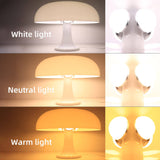 Minimalistische Tischlampe in Pilzform-Leuchtezauber