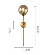 LumoNord Glas-Kugel LED Wandleuchte