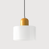 Kreative Bauhaus-Hängelampe aus Glas-Leuchtezauber