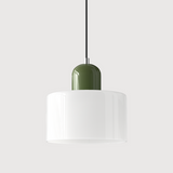 Kreative Bauhaus-Hängelampe aus Glas-Leuchtezauber