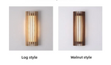 “ZenAura Wabi-Sabi Wandleuchte” – Japanische Retro-Walnuss LED Wandlampe
