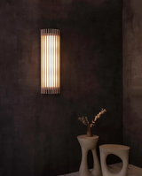 “ZenAura Wabi-Sabi Wandleuchte” – Japanische Retro-Walnuss LED Wandlampe