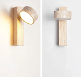 AureaCave Wabi-Sabi Travertin Wandleuchte