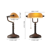 AmberGlow Vintage Matt-Orange Glas Tischlampe