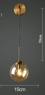 LumoNord Glas-Kugel LED Wandleuchte