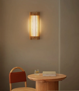 “ZenAura Wabi-Sabi Wandleuchte” – Japanische Retro-Walnuss LED Wandlampe