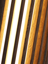 “ZenAura Wabi-Sabi Wandleuchte” – Japanische Retro-Walnuss LED Wandlampe