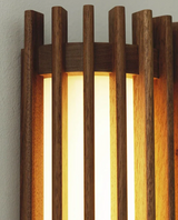 “ZenAura Wabi-Sabi Wandleuchte” – Japanische Retro-Walnuss LED Wandlampe