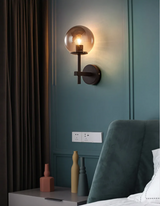 LumiNord – Nordische Moderne LED-Wandleuchte mit Glas-Lichtkugel