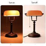 AmberGlow Vintage Matt-Orange Glas Tischlampe