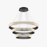 Eleganter hängender LED-Kronleuchter mit warmem, neutralem und kühlem Licht-Leuchtezauber