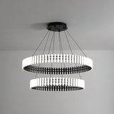 Eleganter hängender LED-Kronleuchter mit warmem, neutralem und kühlem Licht-Leuchtezauber