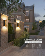 Nordluxo LED Wandleuchte Modern – IP65 Wasserdicht | Für Innen & Außen-Leuchtezauber