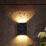 Kabellose LED-Solar-Wandlampen Deluxe-Leuchtezauber