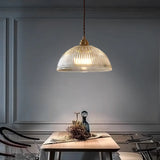 AuroraLuxe LED Pendelleuchte – Kupfer & Glas für Modernes Wohndesign