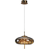 Moderne LED Glas Pendelleuchte – Elegante Designer Hängeleuchte | Dimmbare Deckenbeleuchtung | Stilvolle Wohnraumlampe