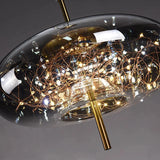 Moderne LED Glas Pendelleuchte – Elegante Designer Hängeleuchte | Dimmbare Deckenbeleuchtung | Stilvolle Wohnraumlampe