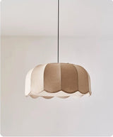 Nordic Wabi Glow – Minimalistische Wabi-Sabi LED Hängelampe mit Leinenstoff