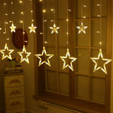 SternGlanz 3,5M LED Sternenvorhang – 138 LED Lichterkette Weihnachtsbeleuchtung