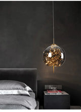 Moderne LED Glas Pendelleuchte – Elegante Designer Hängeleuchte | Dimmbare Deckenbeleuchtung | Stilvolle Wohnraumlampe