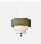 Boho Green Stoff Pendelleuchte