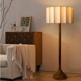 Wabi Sabi Holz-Stehlampe – Minimalistische LED Standlampe