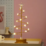 LumiSpiral Kristall-Weihnachtsbaum Tischlampe