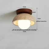 LumiSabi Travertin Naturstein LED Deckenleuchte – Moderne Wabi-Sabi Lampe