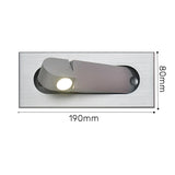 NordicFlex Eingebaute LED Wandleuchte – Drehbare Minimalistische Leselampe
