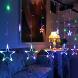 SternGlanz 3,5M LED Sternenvorhang – 138 LED Lichterkette Weihnachtsbeleuchtung