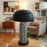 AuréLuma Japandi Wasabi Keramik-Tischlampe