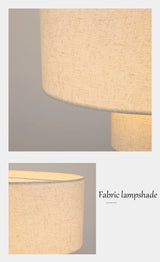 Skandinavische Wabi-Sabi Pendelleuchte aus Stoff – Minimalistische LED Hängeleuchte