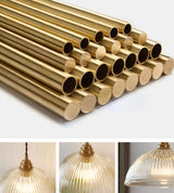 AuroraLuxe LED Pendelleuchte – Kupfer & Glas für Modernes Wohndesign