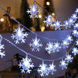 FrostLume LED Schneeflocken-Lichterkette