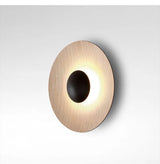 NordicGlow – Moderne Runde LED Wandleuchte im Nordischen Holzdesign
