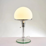 AuroraBauhaus LED Tischlampe – Nordic Glas & Metall Designerleuchte