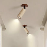 LumiSabi Travertin Naturstein LED Deckenleuchte – Moderne Wabi-Sabi Lampe
