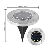 SunStep Solar LED Bodenleuchten – 4er-Set-Leuchtezauber