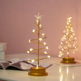 LumiSpiral Kristall-Weihnachtsbaum Tischlampe