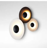 NordicGlow – Moderne Runde LED Wandleuchte im Nordischen Holzdesign