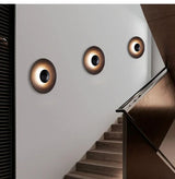 NordicGlow – Moderne Runde LED Wandleuchte im Nordischen Holzdesign