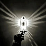 3D Vogel Wandleuchte mit Projektion – Moderne Tier Wandleuchte | Künstlerische Ambiente Beleuchtung | Eulen- & Adler Designlampe